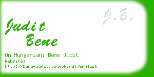 judit bene business card